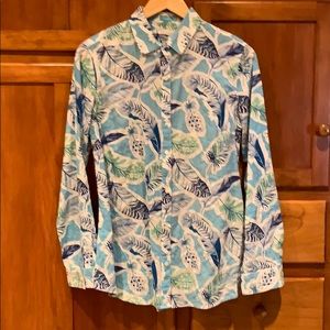 J.McLaughlin Blue Print Women’s Blouse